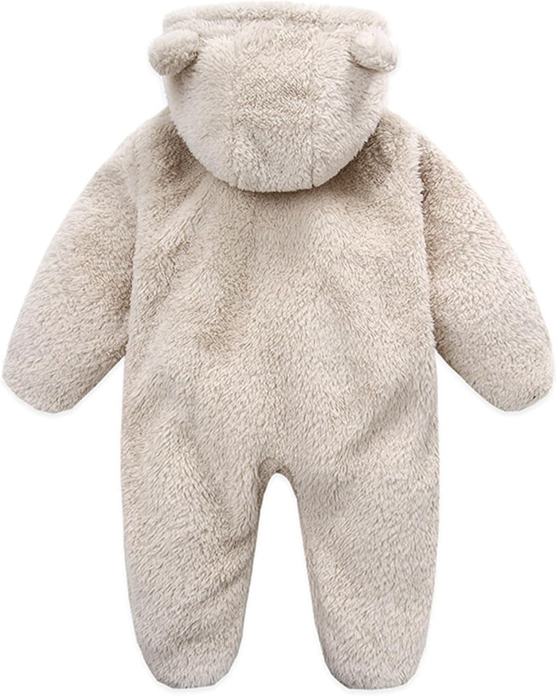 Baby Fluffy Costume Furry Bear Onesie Baby Fuzzy Teddy Bear Outfit Baby Newborn Plush Clothes