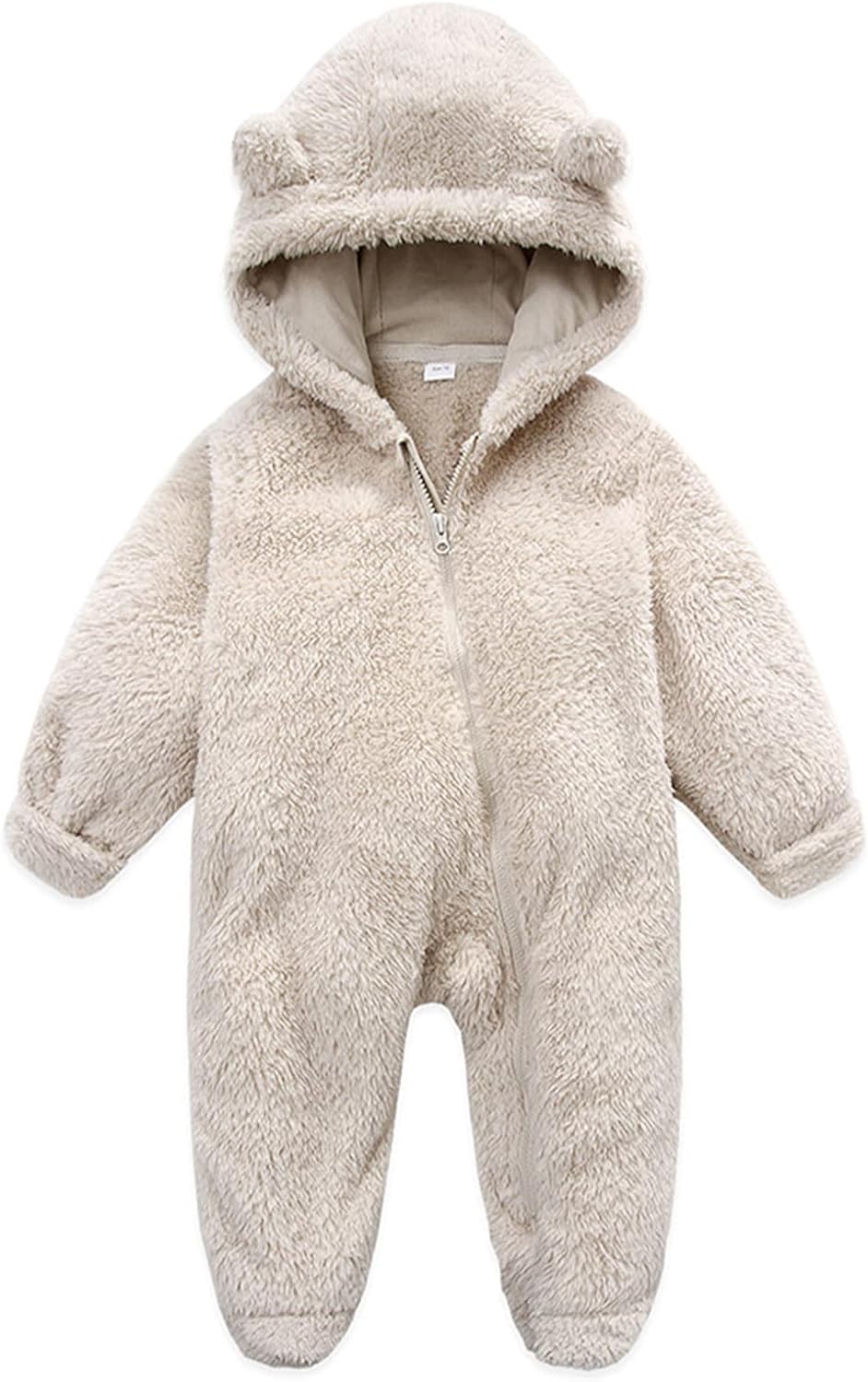 Baby Fluffy Costume Furry Bear Onesie Baby Fuzzy Teddy Bear Outfit Baby Newborn Plush Clothes