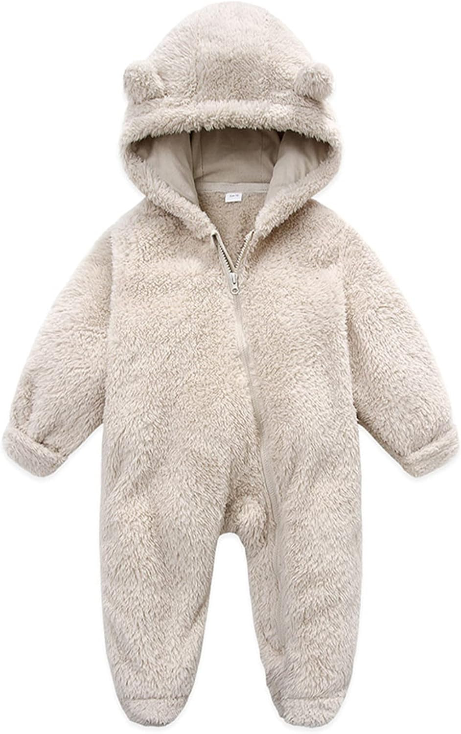 Baby Fluffy Costume Furry Bear Onesie Baby Fuzzy Teddy Bear Outfit Baby Newborn Plush Clothes