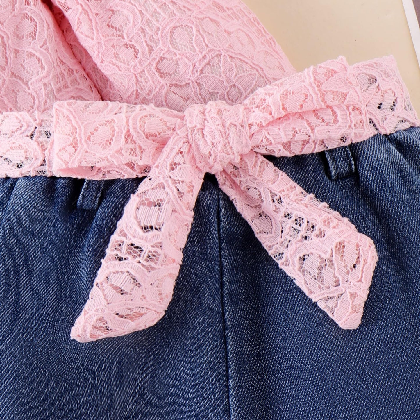 Baby Girl Romper Jeans Outfit