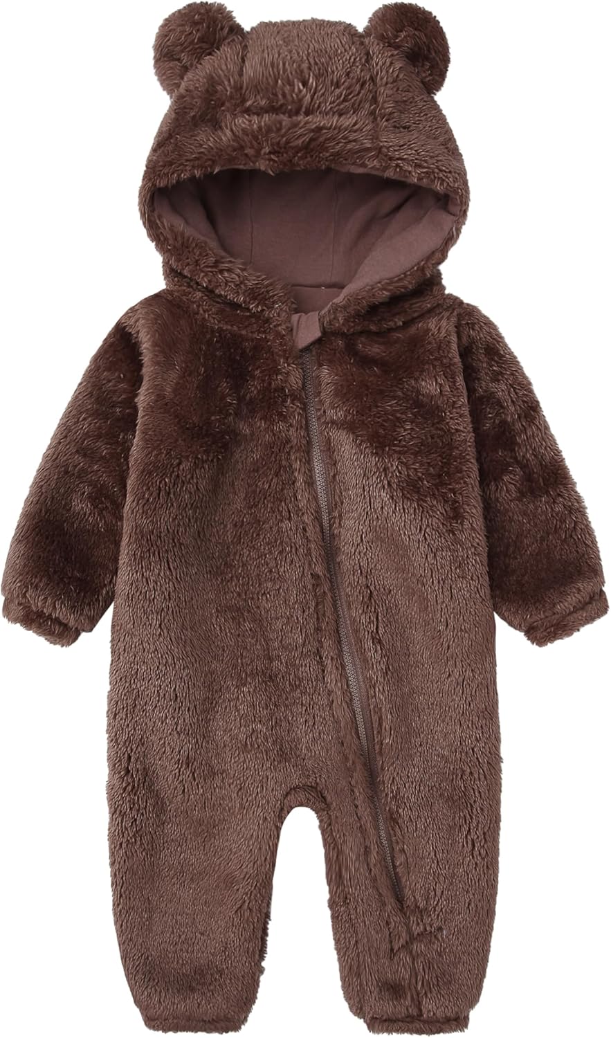Baby Fluffy Costume Furry Bear Onesie Baby Fuzzy Teddy Bear Outfit Baby Newborn Plush Clothes