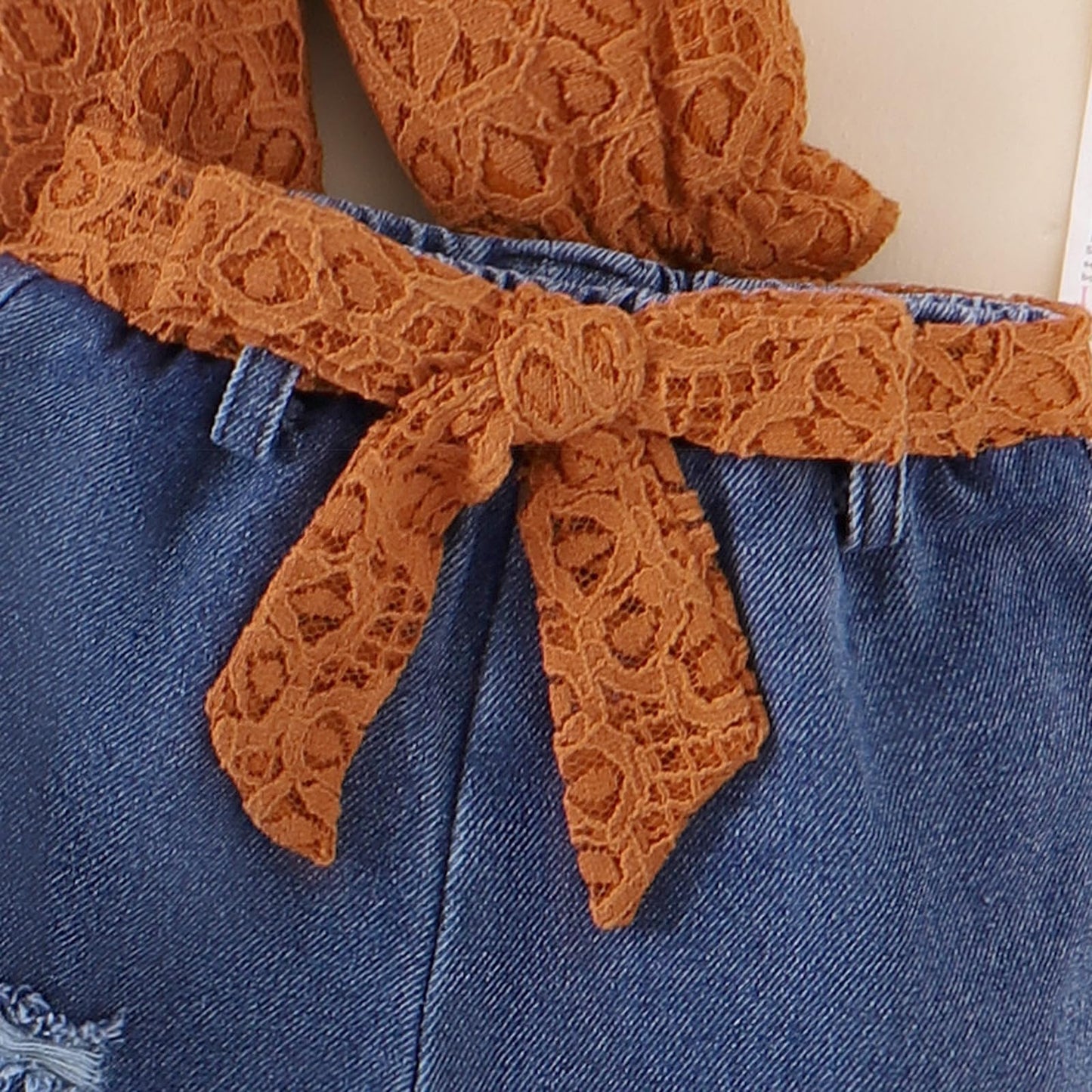 Baby Girl Romper Jeans Outfit