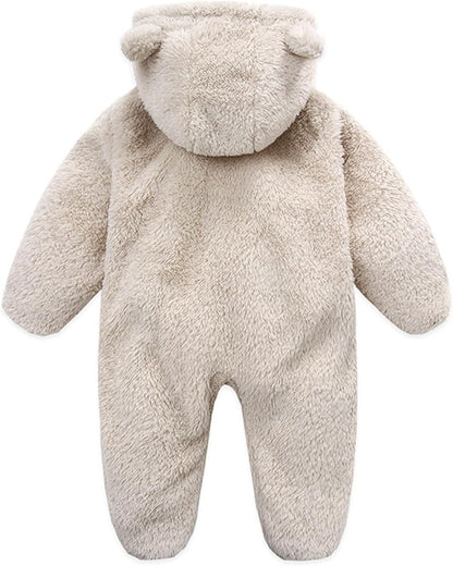Baby Fluffy Costume Furry Bear Onesie Baby Fuzzy Teddy Bear Outfit Baby Newborn Plush Clothes