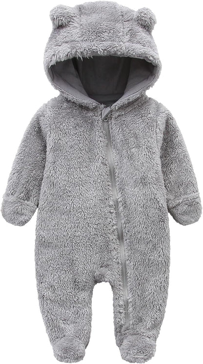 Baby Fluffy Costume Furry Bear Onesie Baby Fuzzy Teddy Bear Outfit Baby Newborn Plush Clothes