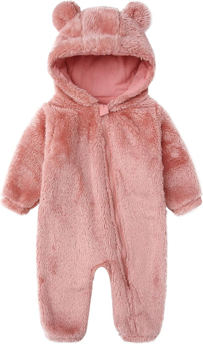 Baby Fluffy Costume Furry Bear Onesie Baby Fuzzy Teddy Bear Outfit Baby Newborn Plush Clothes